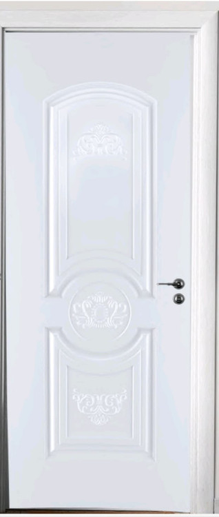 درب ملامینه سفید طرح گلدیس