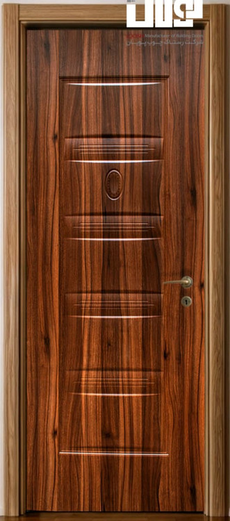 درب ملامینه پنج قاب لئون