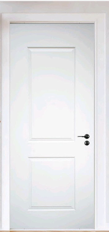 درب ملامینه دو قاب سفید