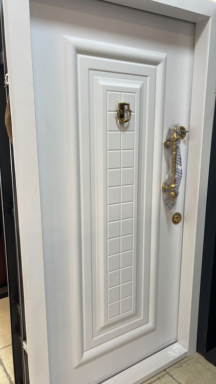 درب ضدسرقت فلزی سفید